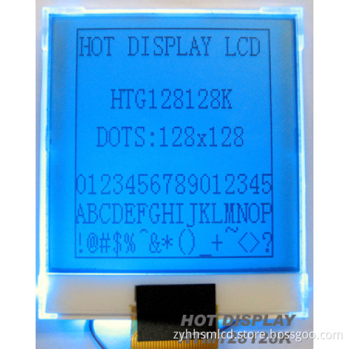 LCD Module128*128 dots Outline dimensions: 46.5*55.2*1.8mm